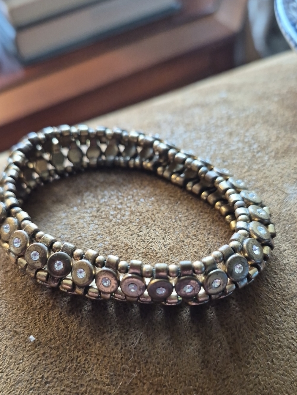 Gold-Tone Crystal Stretch Bracelet - Women's Jewelry